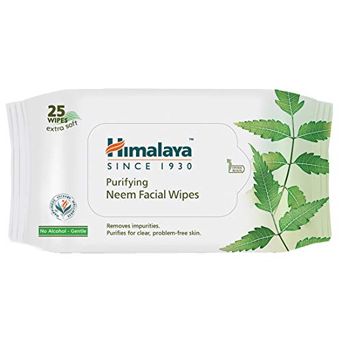 Himalaya Purifying Neem Facial Wipes, 25 Count