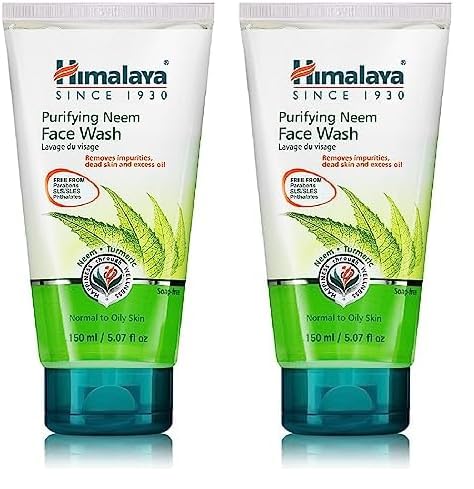 Himalaya Herbals Purifying Neem Face Wash, 150ml (Pack of 2)