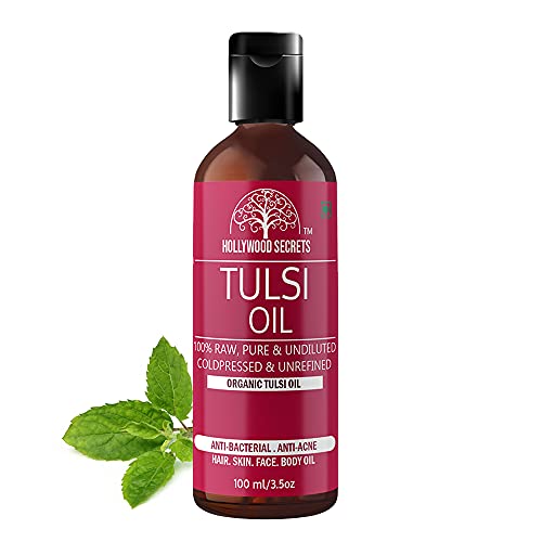 Hollywood Secrets Organic Pure Holy Basil Tulsi Seed Oil 100 ml