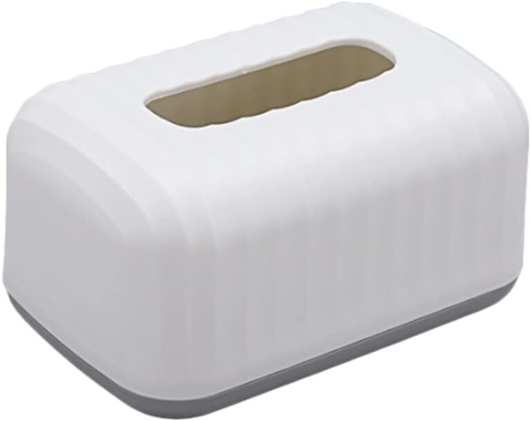 Jukmen White Tissue Box Holder Tissue Box Modern Minimalist Carton Home Living Room Napkin Box Coffee Table Dressing Table Tissue Storage Box Clear Tissue Box Dispenser for Facial Tissue