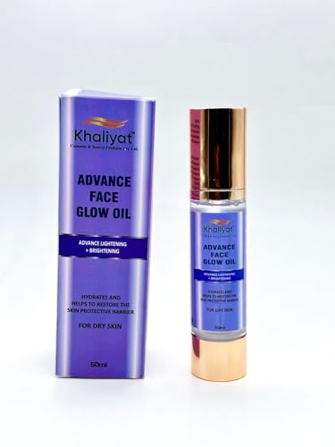 Khaliyat Advance Face Glow oil Hydrating Organic Nourishes Dry Skin