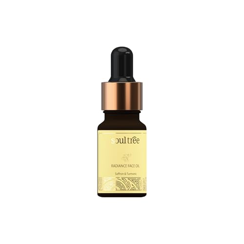 SoulTree Radiance Face Oil with Saffron & Turmeric – Boosts Natural Glow, Hydrates & Nourishes Dull Skin – 10ml