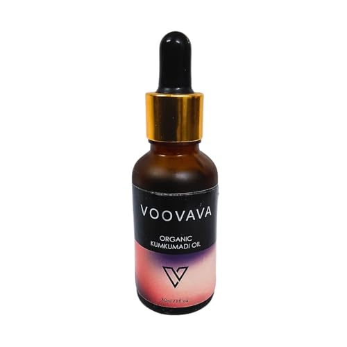 Voovava Kumkumadi Oil,Kumkumadi Face oil for Glowing Skin,Skin Brightening, Oil, Toned Glow Remove Dark Spot,Enriched With Saffron & Cardamom, 100% Chemical Free & Natural, for men women 30ml